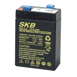 BATTERIA AL PIOMBO "SKB" 6V 3.2AH - QUADRATA