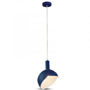 LAMPADARIO LED CON PARALUME IN ALLUMINIO - E14 BLU