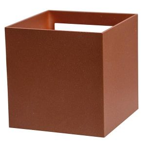 APPLIQUE A LED QUADRATO 6W LUCE 4000K ACCIAIO CORTEN