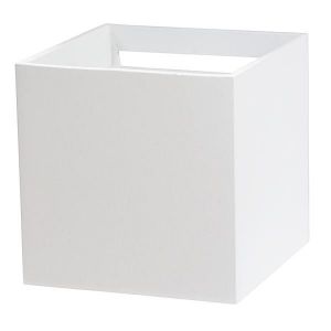 APPLIQUE A LED QUADRATO 6W 3000K ALLUM.BIANCO