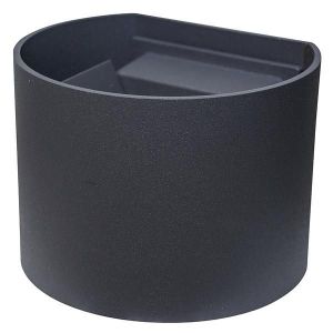 APPLIQUE A LED ROTONDO IP54 220VAC 6W 3000K ALLUMINIO GRIGIO