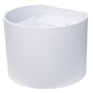 APPLIQUE A LED ROTONDO IP54 220VAC 7W 3000K ALLUMINIO BIANCO