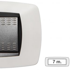 MODO PLACCA 7 POSTI BIANCO OPACO