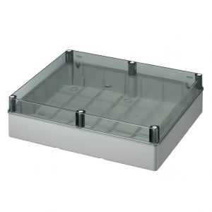 CASSETTA STAGNA IP56 PARETI LISCE COP. TRASP. 460X380X120
