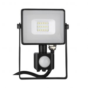 FARO 10W CON SENSORE - 4000K - CORNICE NERA