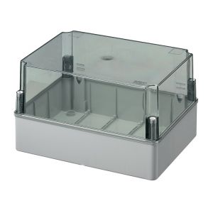 CASS. STAGNA IP56 PARETI LISCE COP. ALTO TRASP. 380X300X120