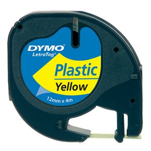 NASTRO IN PLASTICA MM12X4MT GIALLO PER ETCHETTATRICE DYMO