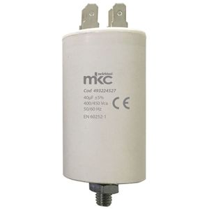 CONDENSATORE DI SPUNTO 10UF CON CAVETTO 400/450V