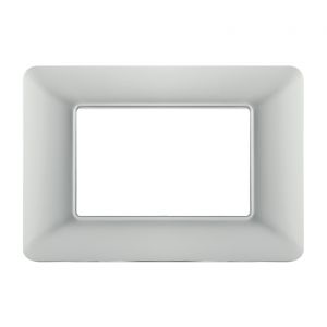 PLACCA TECNOPOLIMERO 2P - SERIE T3 - ARGENTO