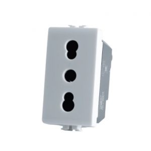 PRESA BIVALENTE 16A 250V SERIE T3 - BIANCO