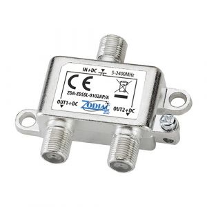 DIVISORE DA INTERNO DTT-SAT 1IN-2OUT,5-2400mhz ZDA ZDSSL-010