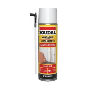 SCHIUMA POLIURETANICA UNIV. SOUDAL 750ML - MANUALE
