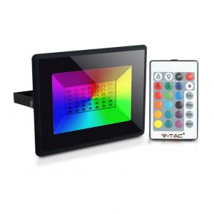 FARO LED 50W ULTRASOTTILE MULTICOLORE RGB NERO