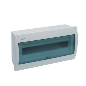 CENTRALINO DA PARETE IP40 - COPERCHIO BLU - 12 MODULI