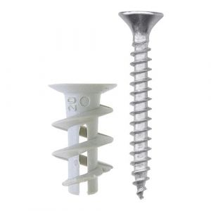 TASSELLI AUTOPERFORANTI CARTONGESSO 100  NYLON 4X40MM