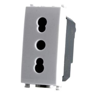 PRESA BIVALENTE (16A-250V) GEM 618B BIANCO