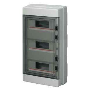 CENTRALINO STAGNO PARETE 36MODULI TRASPARENTE IP65