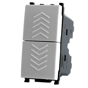 DOPPIO PULSANTE GEM 622B BIANCO