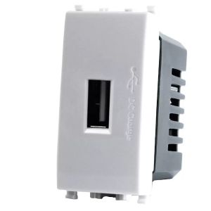 PRESA USB (5V=2A 265V) T2 629B BIANCO