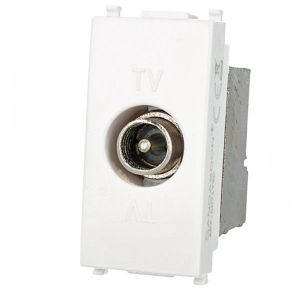 PRESA TV PASSANTE T2 634B BIANCO