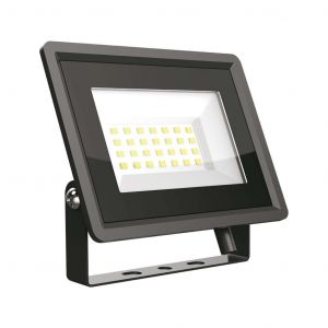 FARO LED 20W PER ESTERNO 6400K - CORNICE NERA