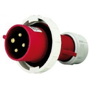 SPINA DIRITTA IEC309 39+N+T16A IP44ROSSO                    
