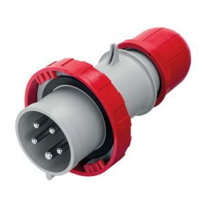 SPINA DIRITTA IEC309 3P+N+T16A IP67 ROSSA 380V