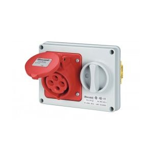 PRESA INTERBL. SENZA FONDO IP44 DA INCASSO 16A 380V