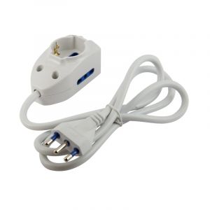 MULTIPRESA 1USC UNIV+2BIVALENTI CAVO 1.2M