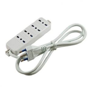 MULTIPRESA 4 USCITE BIVALENTI CAVO M.1.5 BIANCO             