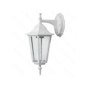 LAMPADA A MURO/GIARD.E27 LUX.DOWN BIANCO                    