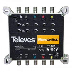 NEVOSWITCH AMPLIFICATORE 5x5 "F" G27/31dB Vu114/118