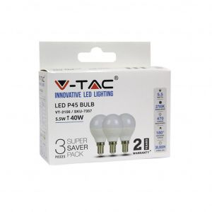 LED BULB P45 5.5W E14 2700K                                 