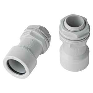 RACCORDO TUBO-SCATOLA IP65 Ø25 mm - GRIGIO - SPEED SYSTEM