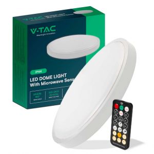 LED DOME 24W LIGHT WITH MICROWAVE SENSOR 4000K
