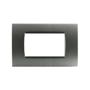 PLACCA TECNOPOLIMERO 4P SERIE T1 - GRIGIO SCURO