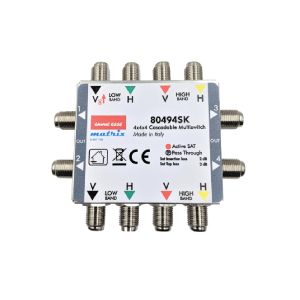 MULTISWITCH PASSANTE/ATTIVO 4 IN-4 OUT+4 DERIV.