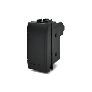 PULSANTE UNIPOLARE 10A 250V SERIE T1 - NERO