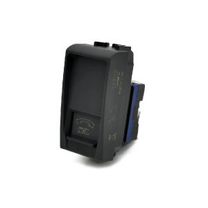 PRESA TELEFONO SERIE T1 - NERO