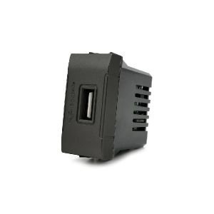 PRESA USB 5V=2A 265V SERIE T1 - NERO