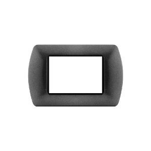 PLACCA METALLO 3P SERIE T1 - ANTRACITE