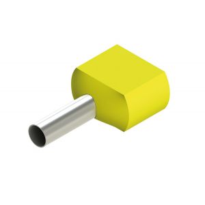 TUBETTO PREISOLATO 2X6.00MMQ - 100PZ - GIALLO