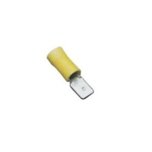 CAP. PREIS. MASCHIO 6,3x0,8mm GIALLO  100PZ