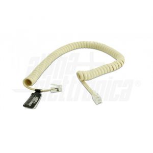 CAVO TELEF.SPIRALE MODULARE 4P4C AVORIO 2,1M