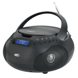 LETTORE CD AU PORTATILE RADIO DIGITALE IN-AUX nera MAJESTIC