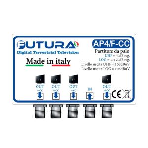 PARTITORE DA PALO 4 USCITE CON CC SU INGR