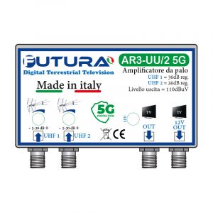 AMPLIF.DA PALO AR 2 IN UHF 30dB REGOL.2 OUT 5G
