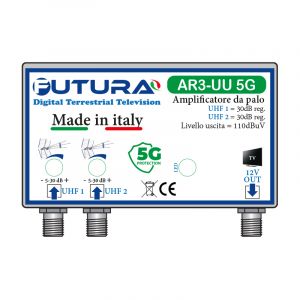 AMPLIF.DA PALO AR 2 IN UHF 30dB REGOL.1 OUT 5G