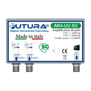 AMPLIFICAT.DA PALO AR 2 IN UHF 40dB reg. 1 OUT 5G