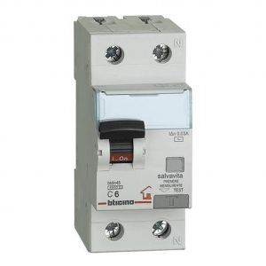 INT. MAGNETOT.DIFF. BTDIN-RS 1P+N TIPO AC-IN=6A-IDN=0.03A
